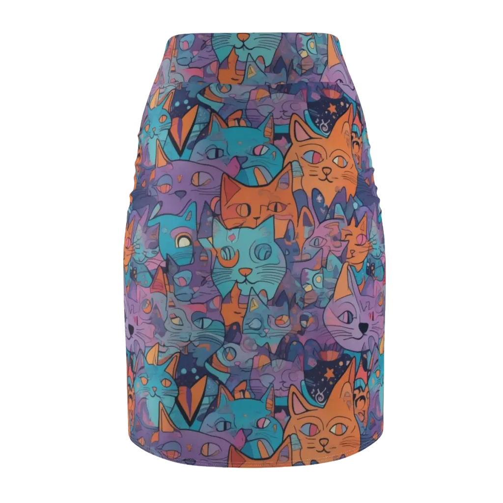 Whisker Spectrum on Pencil Skirt — Back