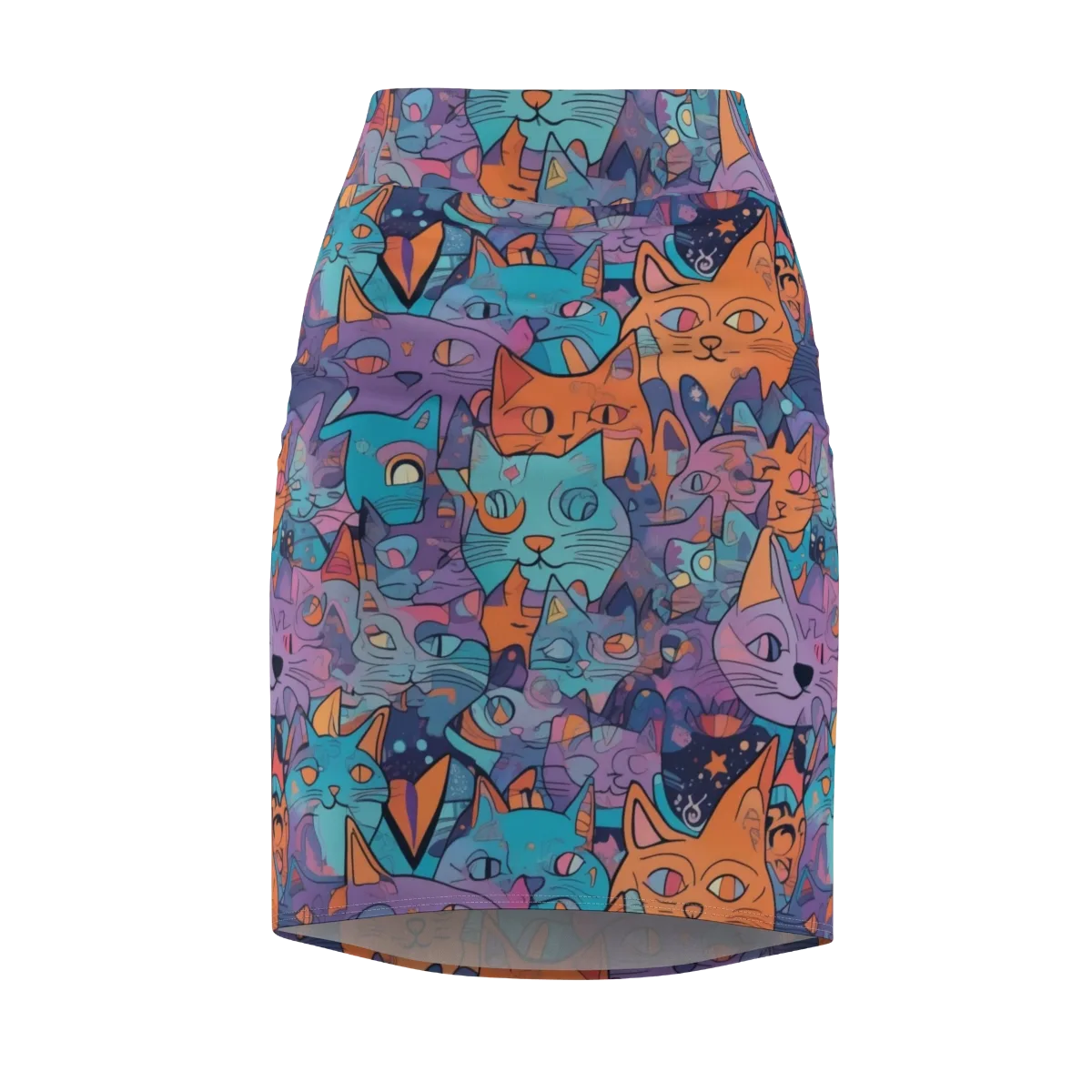 Whisker Spectrum on Pencil Skirt — Front