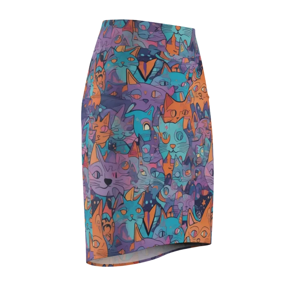 Whisker Spectrum on Pencil Skirt — Front Side