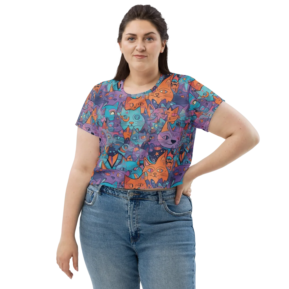 Whisker Spectrum on Crop Tee — Front