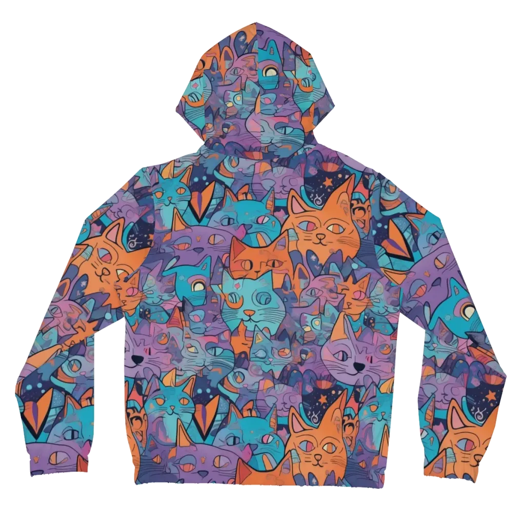 Whisker Spectrum on Women's Full-Zip Hoodie — Back