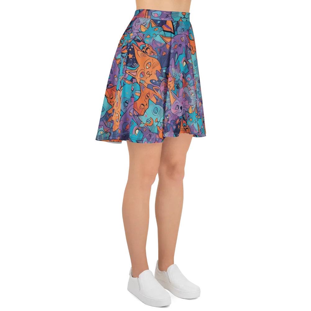 Whisker Spectrum on Skater Skirt — Right