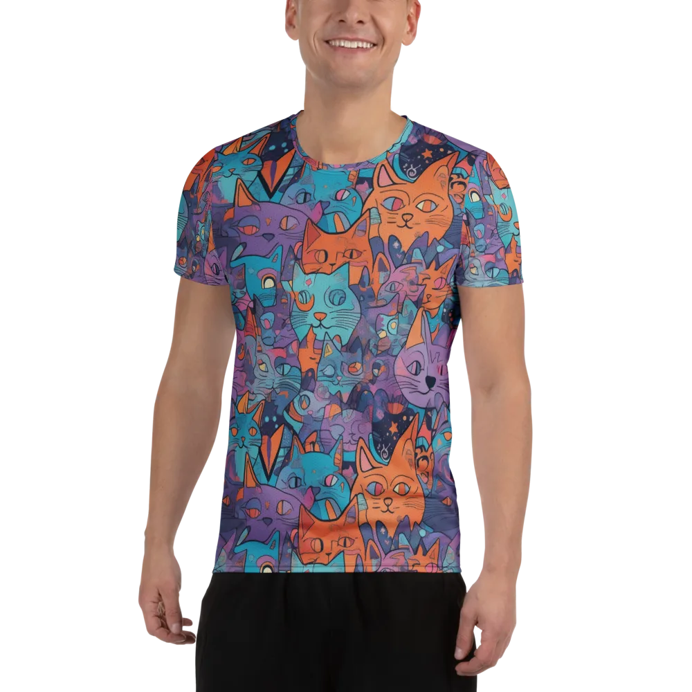 Whisker Spectrum on Men's Athletic T-Shirt — Front