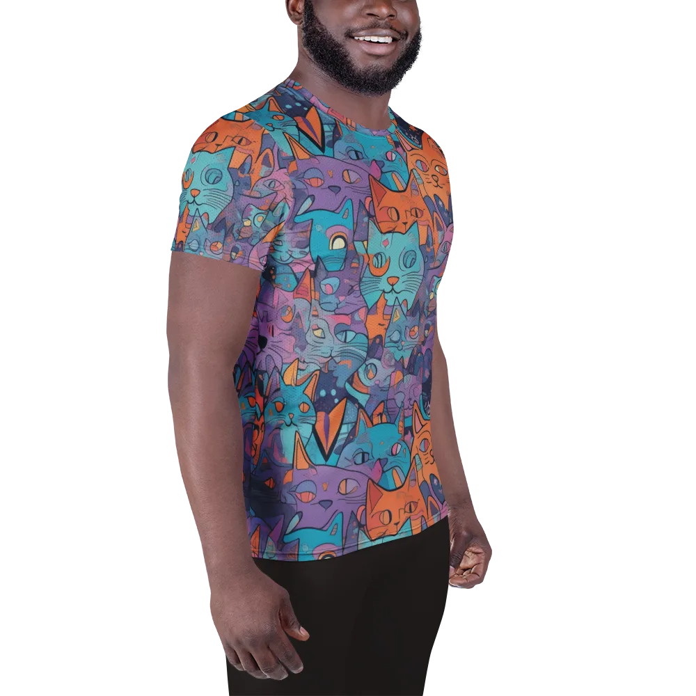 Whisker Spectrum on Men's Athletic T-Shirt — Right