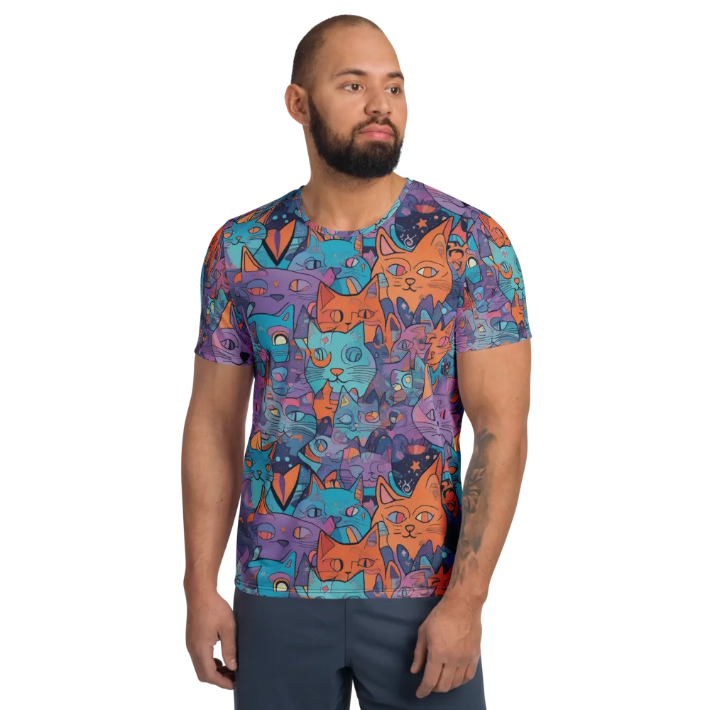 Whisker Spectrum on Men's Athletic T-Shirt — Front