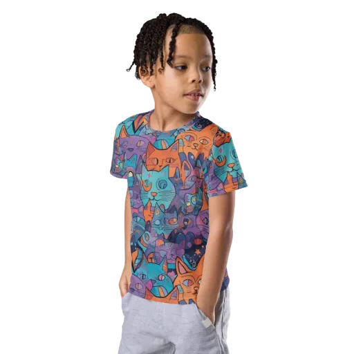 Whisker Spectrum on a Kids Crew Neck T-Shirt