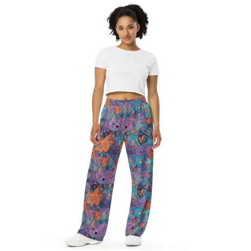 Whisker Spectrum on a Wide-Leg Pants