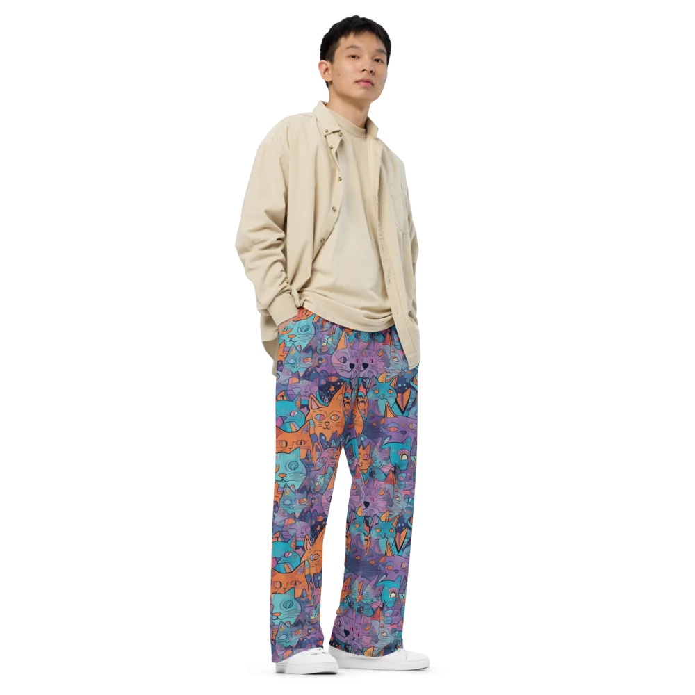 Whisker Spectrum on Wide-Leg Pants — Right Front