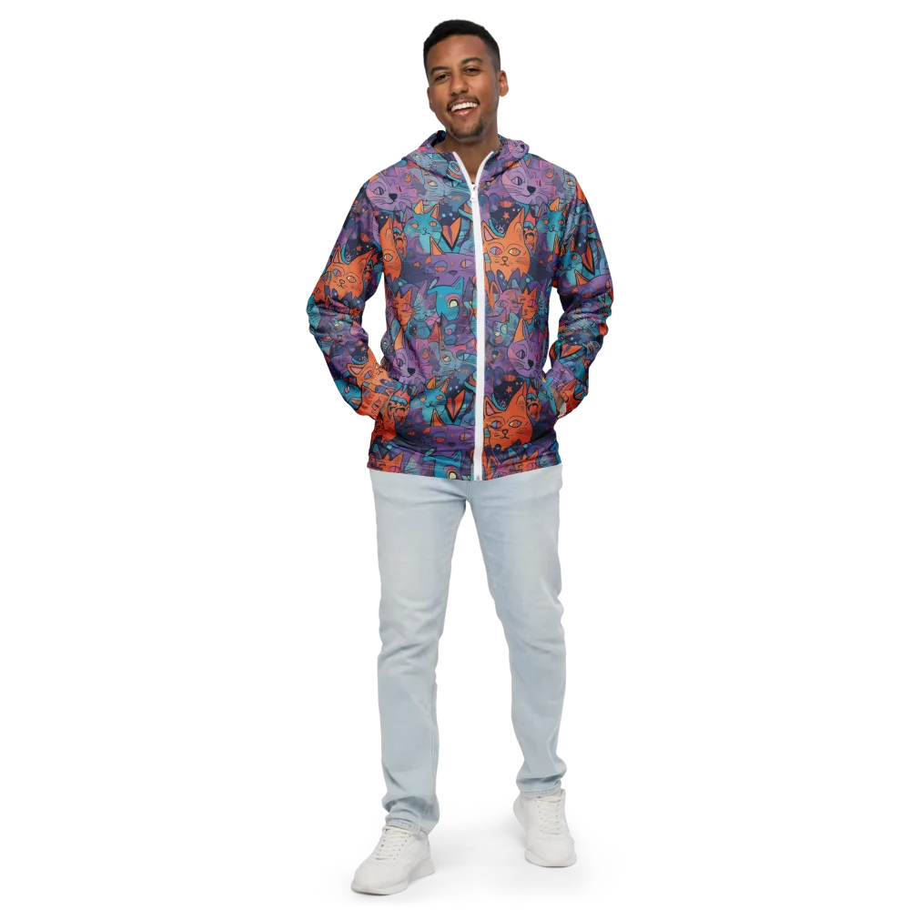Whisker Spectrum on Men's Windbreaker — Front