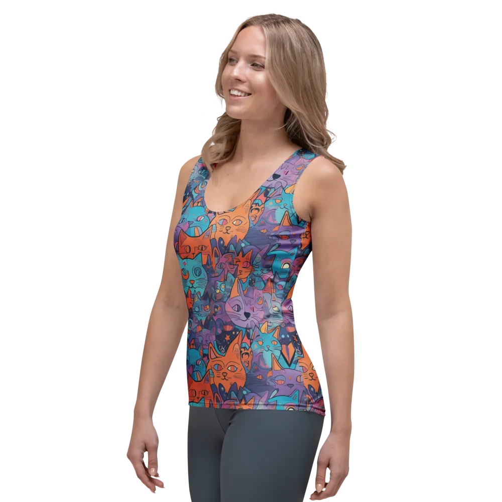 Whisker Spectrum on Women's Tank Top — Left Front