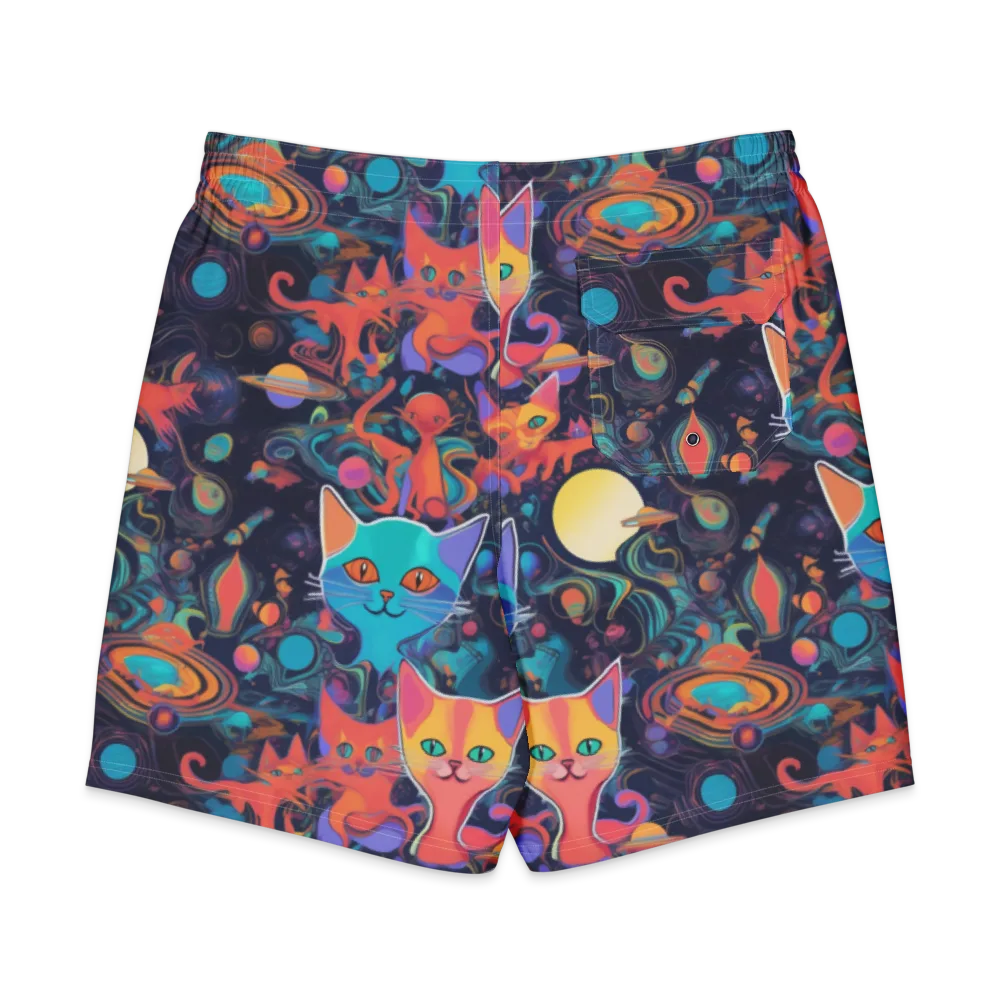 Orbiting Prowlers on Men's Board Shorts — Back