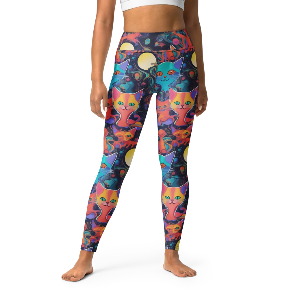 Orbiting Prowlers on Yoga Leggings — Front