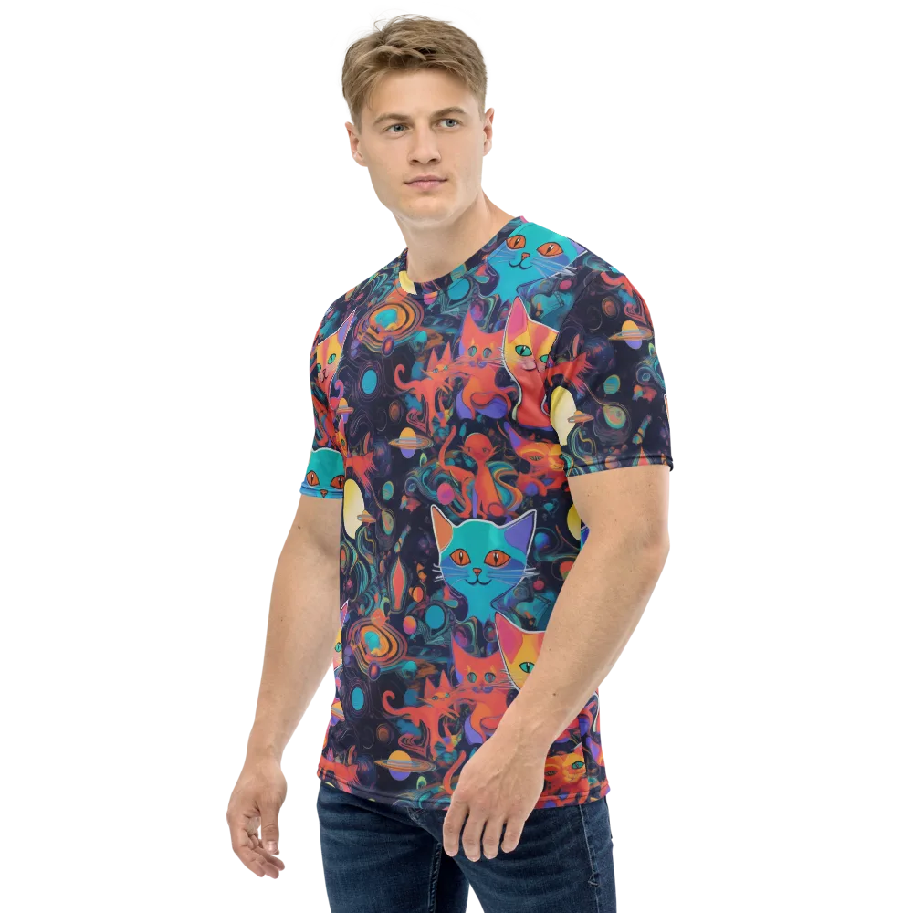 Orbiting Prowlers on Men's Crew Neck T-Shirt — Left