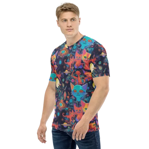 Orbiting Prowlers on a Men's Crew Neck T-Shirt