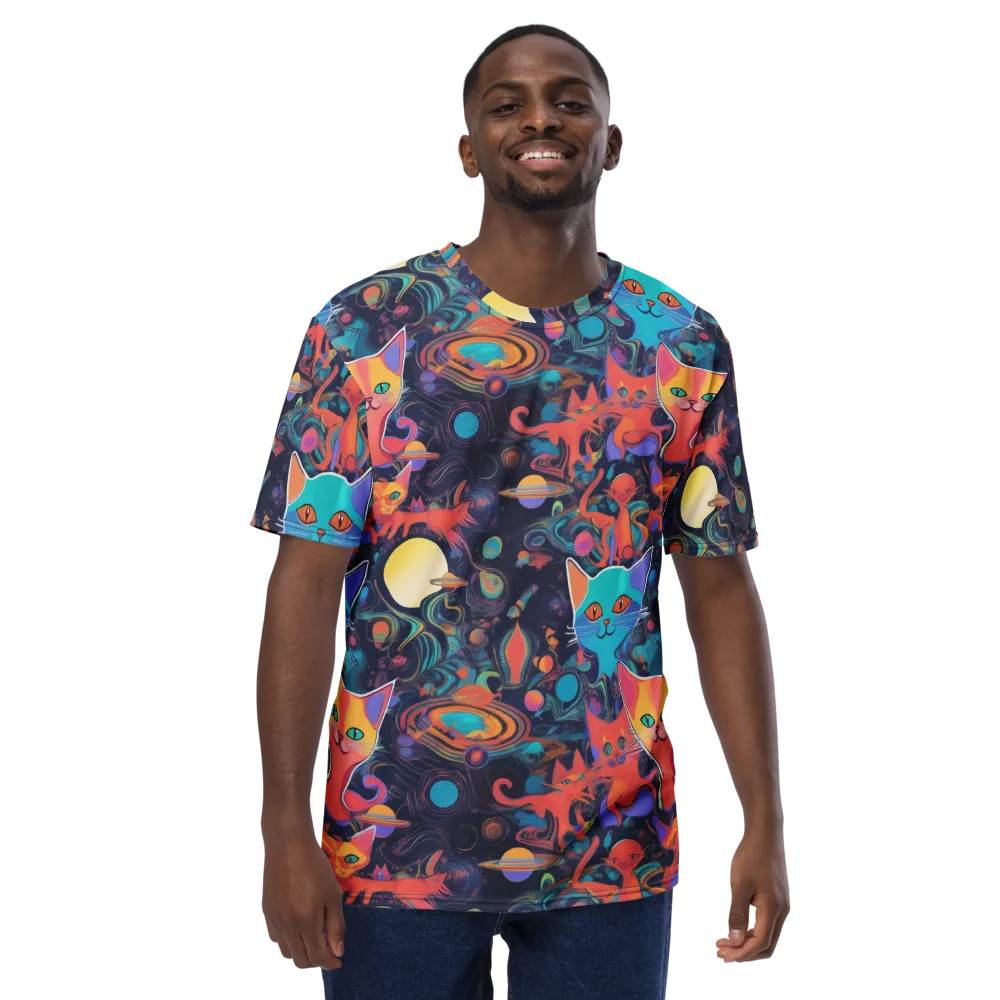 Orbiting Prowlers on Men's Crew Neck T-Shirt — Front