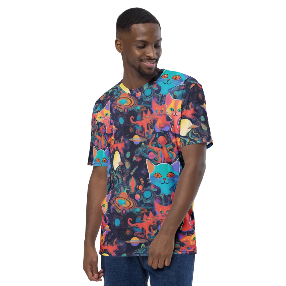Orbiting Prowlers on Men's Crew Neck T-Shirt — Left