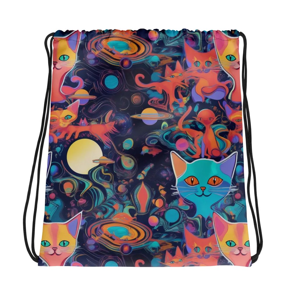 Orbiting Prowlers on Drawstring Bag — Photo