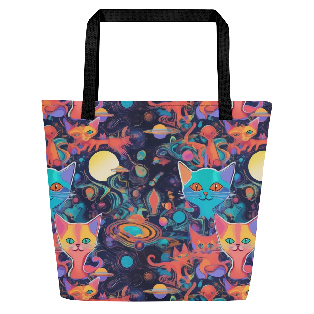 Orbiting Prowlers on Large Tote Bag W/ Pocket — Front
