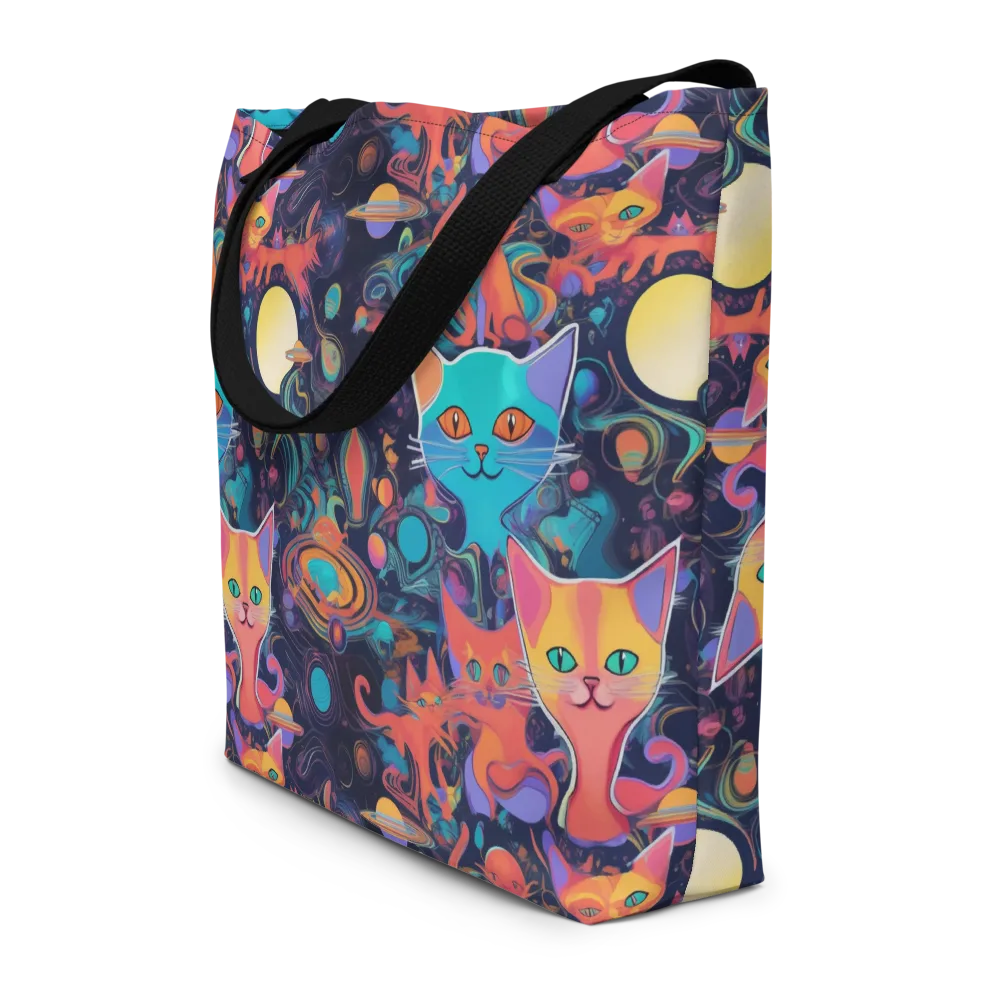 Orbiting Prowlers on Large Tote Bag W/ Pocket — Front