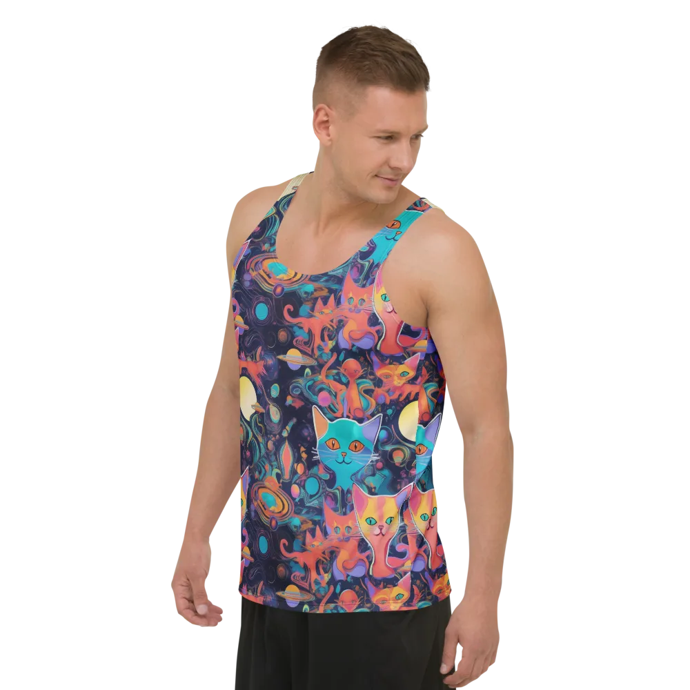 Orbiting Prowlers on Men's Tank Top — Left Front