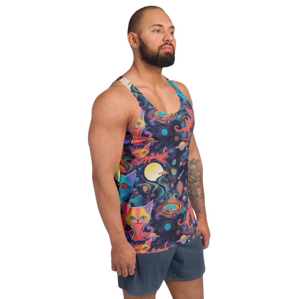 Orbiting Prowlers on Men's Tank Top — Right Front