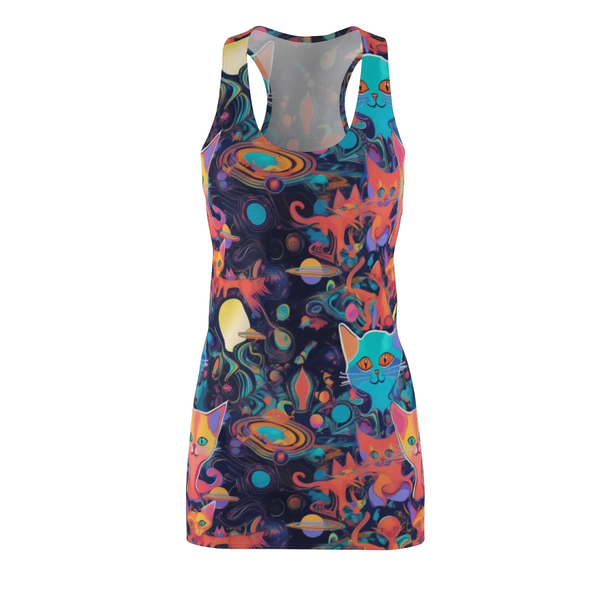 Orbiting Prowlers on Racerback Dress — Front