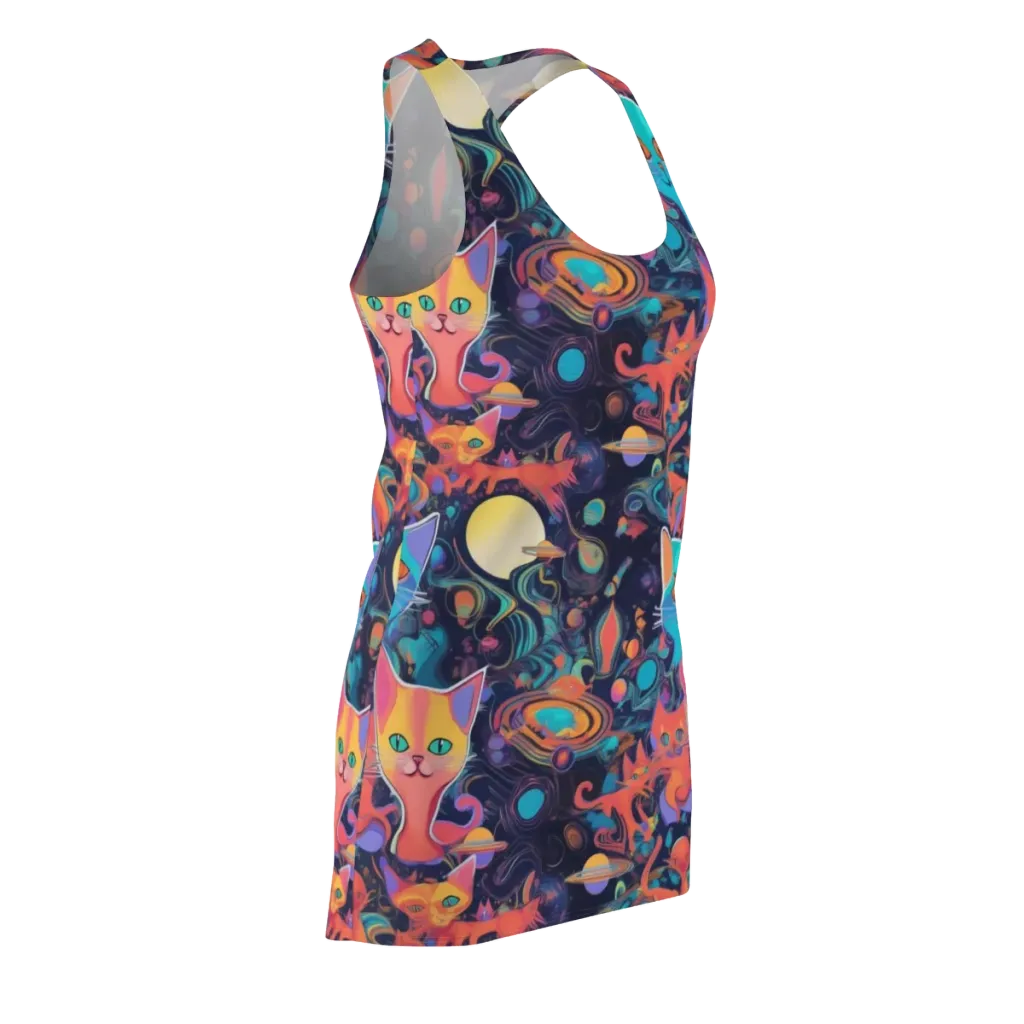 Orbiting Prowlers on Racerback Dress — Front Side