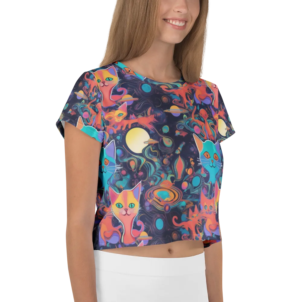 Orbiting Prowlers on Crop Tee — Right