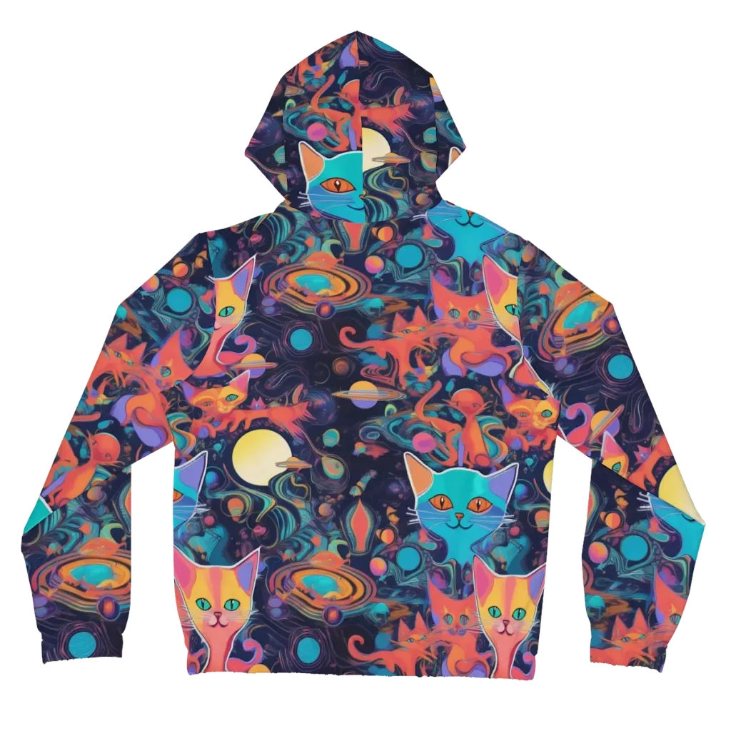 Orbiting Prowlers on Women's Full-Zip Hoodie — Back