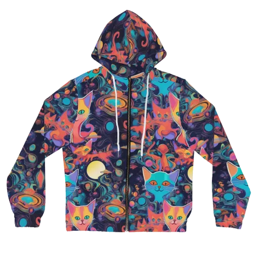 Orbiting Prowlers on a Women's Full-Zip Hoodie