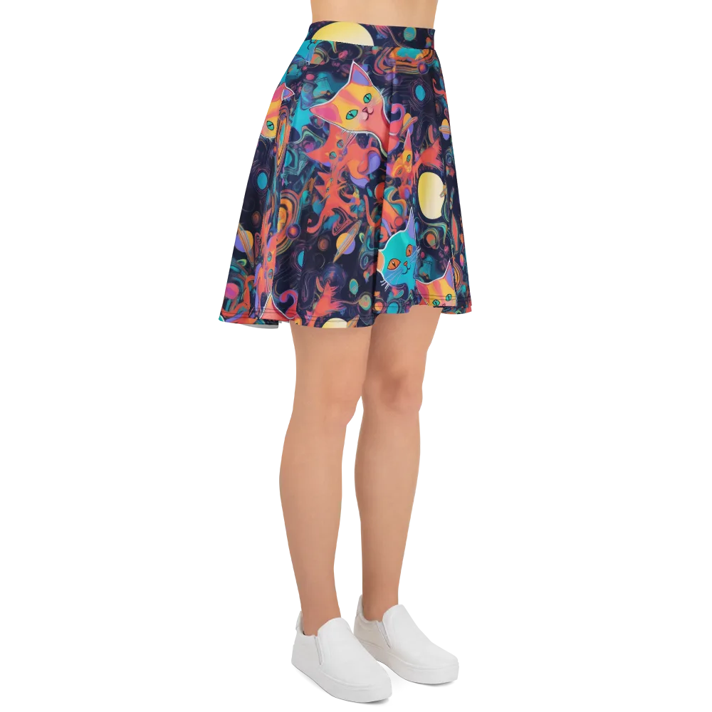 Orbiting Prowlers on Skater Skirt — Right