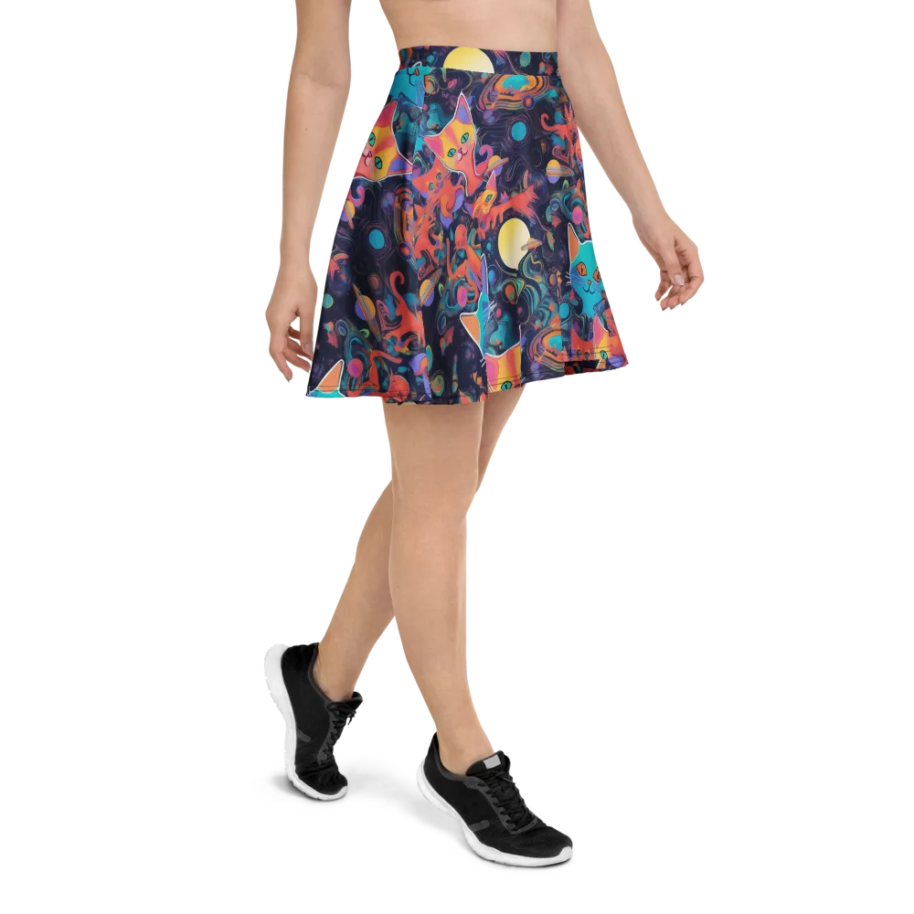 Orbiting Prowlers on Skater Skirt — Right