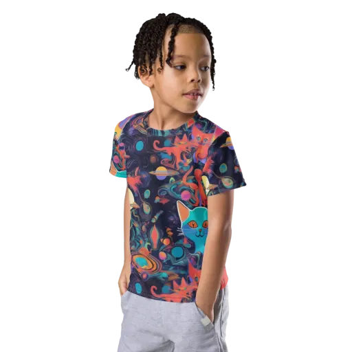 Orbiting Prowlers on a Kids Crew Neck T-Shirt