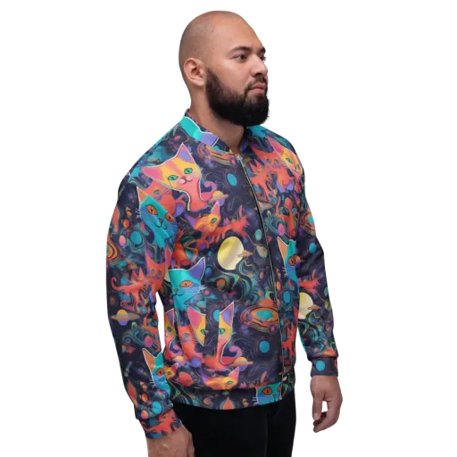 Orbiting Prowlers on a Bomber Jacket