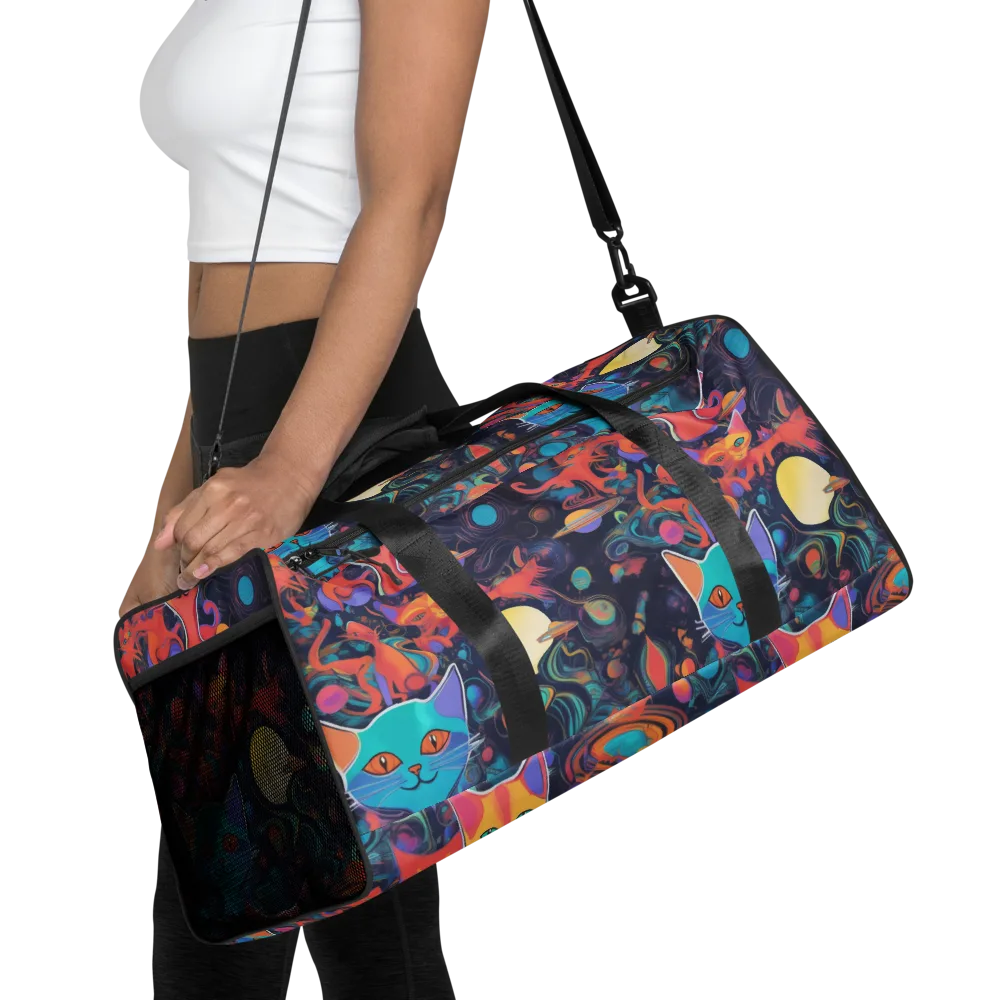 Orbiting Prowlers on Duffle Bag — Front
