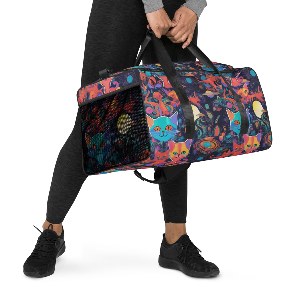 Orbiting Prowlers on Duffle Bag — Right Front