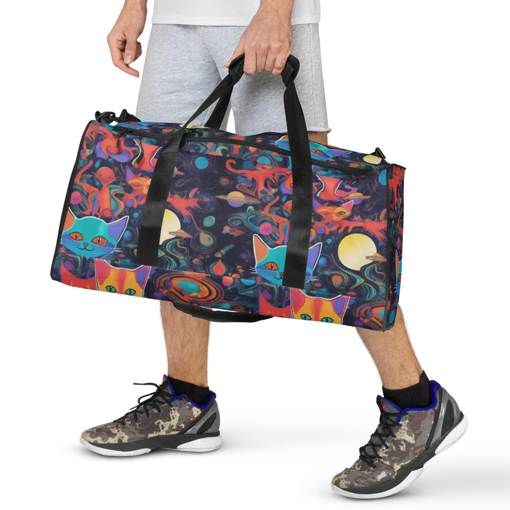 Orbiting Prowlers on Duffle Bag — Front