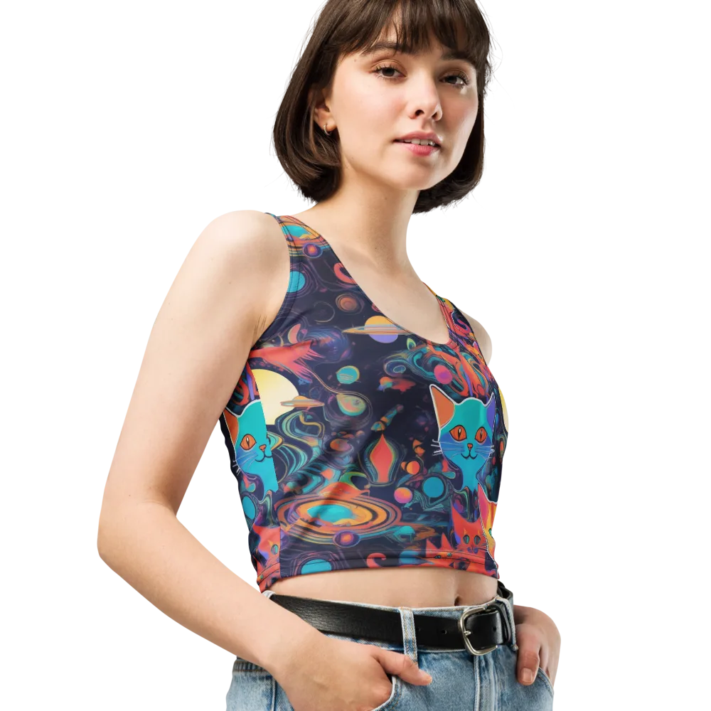 Orbiting Prowlers on Crop Top — Right Front