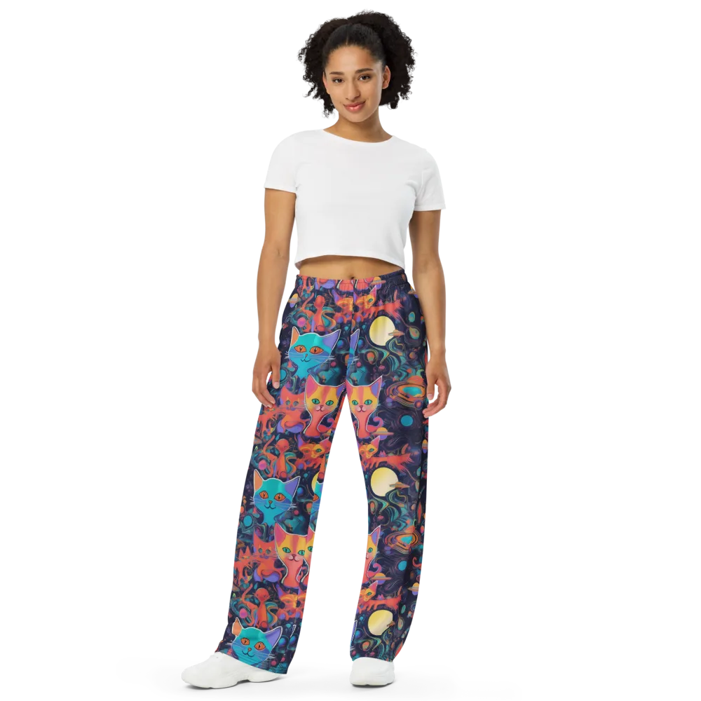 Orbiting Prowlers on Wide-Leg Pants — Front