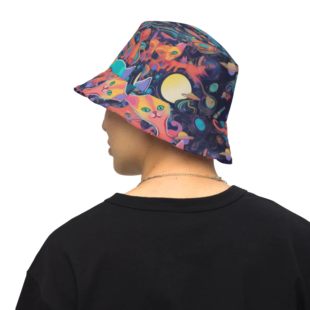 Orbiting Prowlers on Reversible Bucket Hat — Back Inside