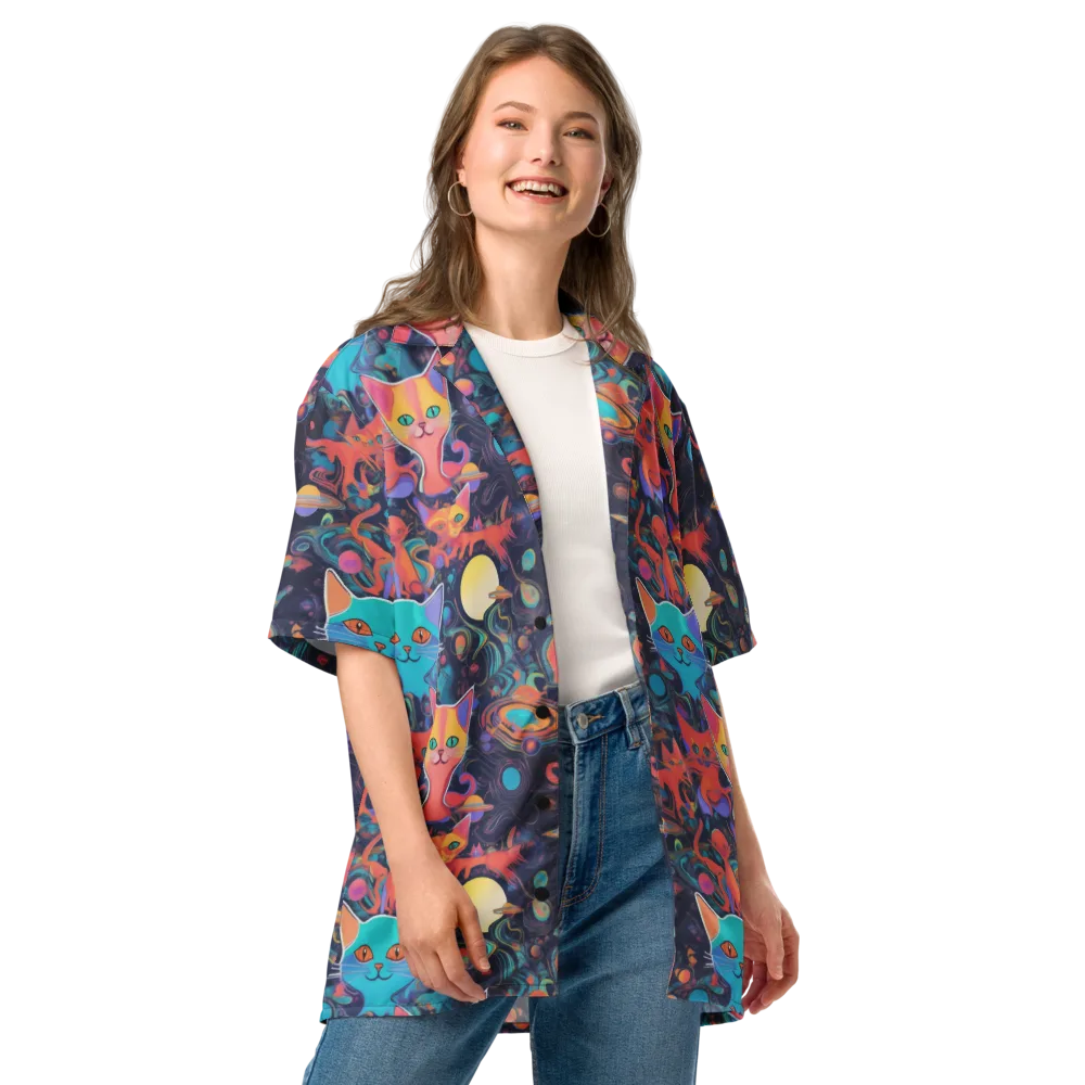 Orbiting Prowlers on Button Shirt — Front