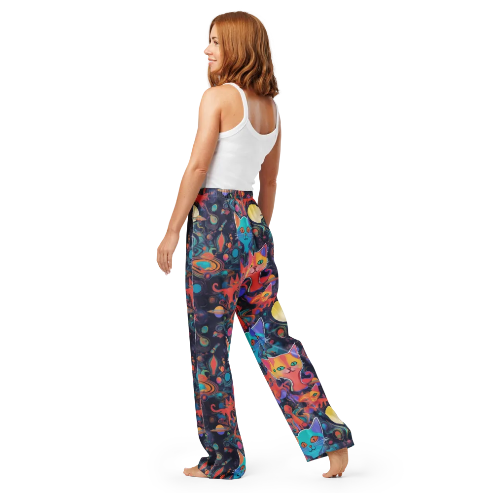 Orbiting Prowlers on Women's Pajama Pants — Back
