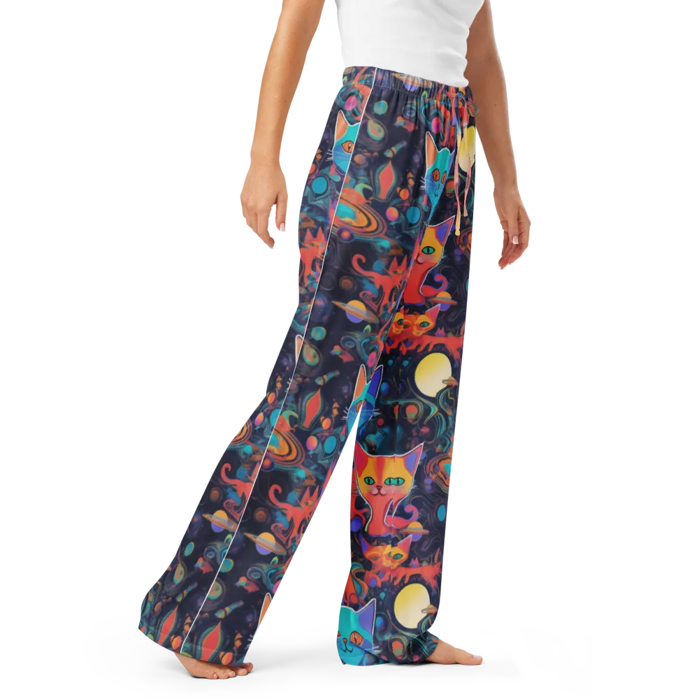 Orbiting Prowlers on Women's Pajama Pants — Right Front