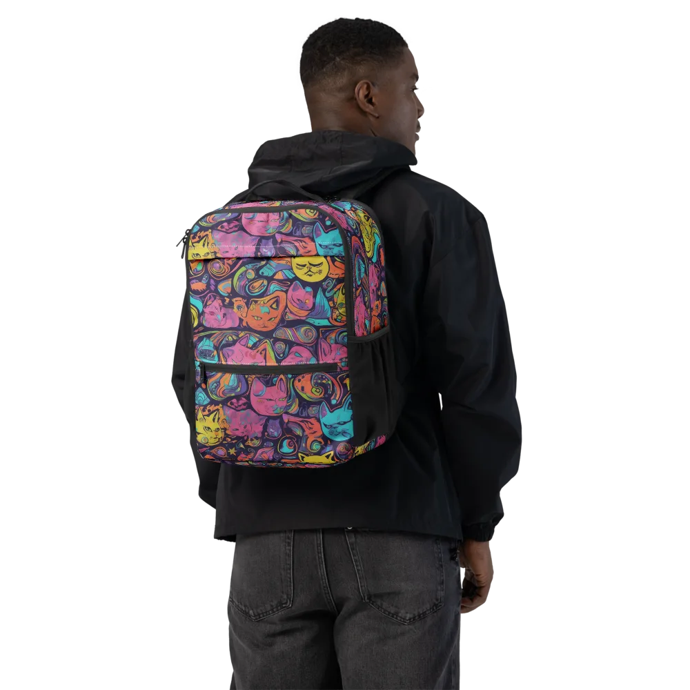 Moonlit Meow on Utility Backpack — Back