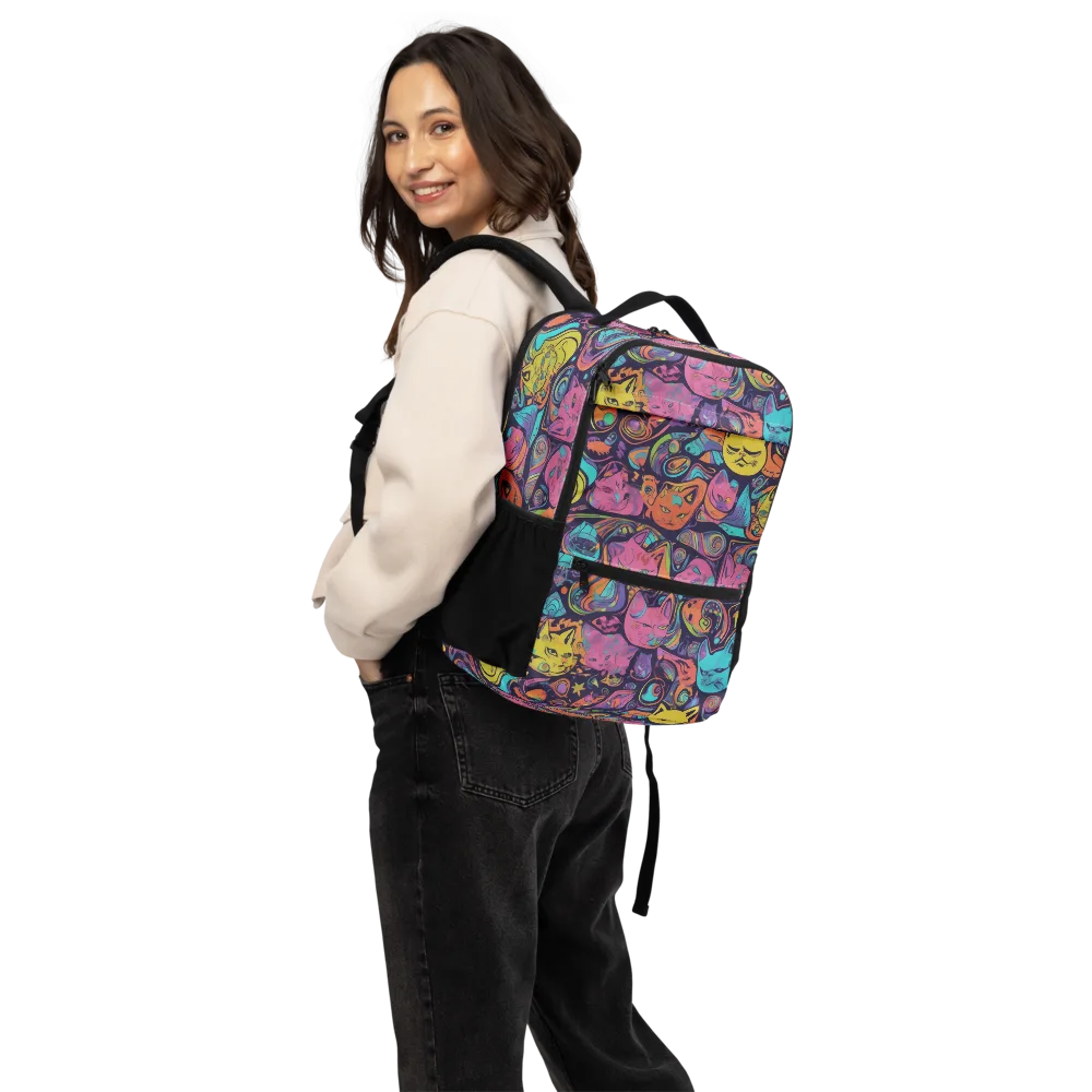 Moonlit Meow on Utility Backpack — Back