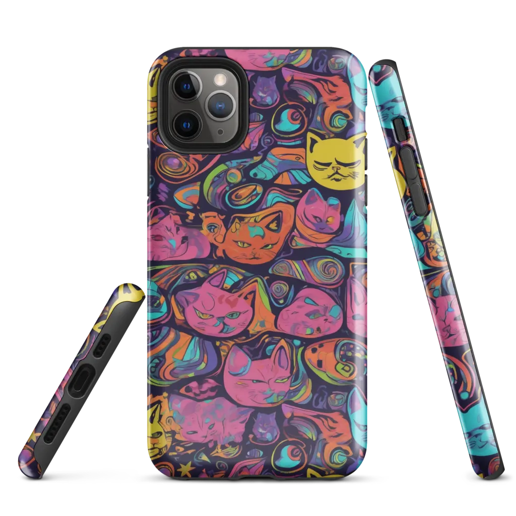 Moonlit Meow on Tough Case for iPhone® — Front