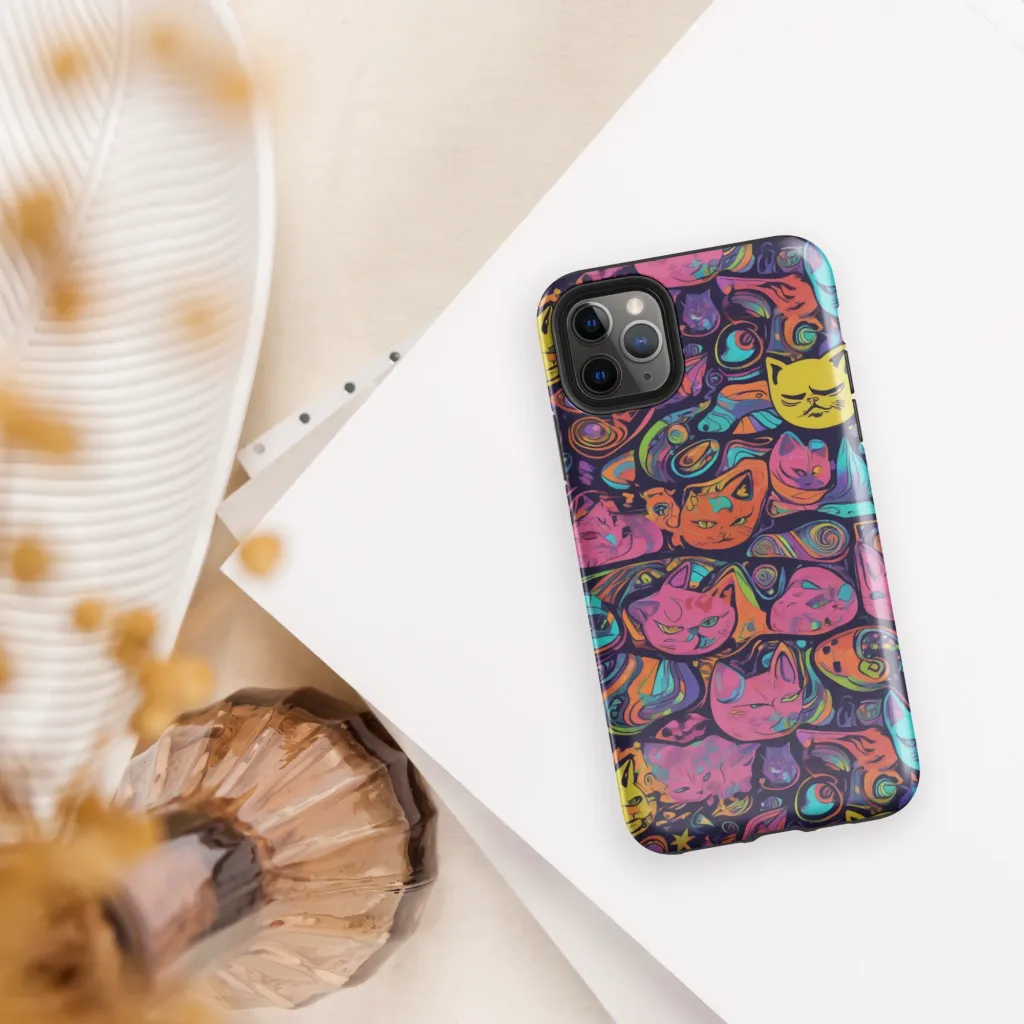 Moonlit Meow on Tough Case for iPhone® — Front