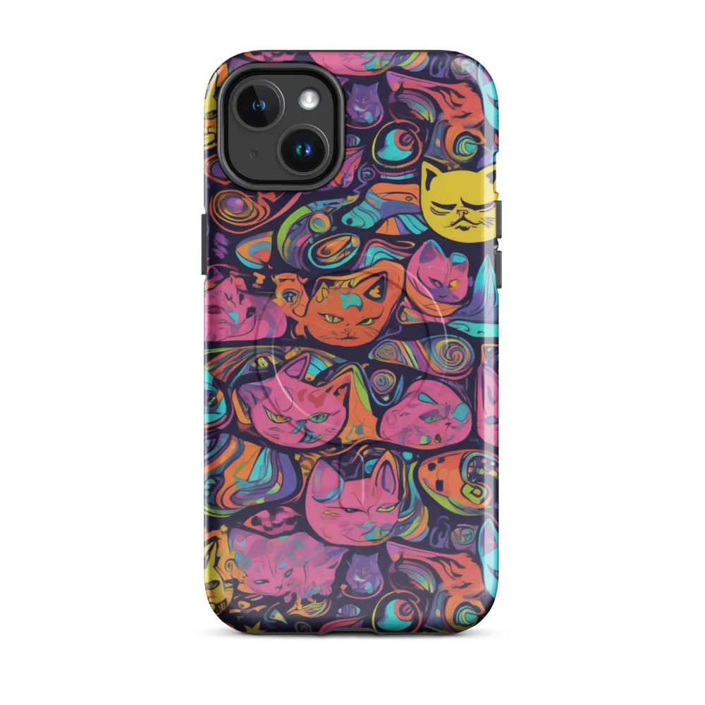 Moonlit Meow on MagSafe Tough Case for iPhone® — Front
