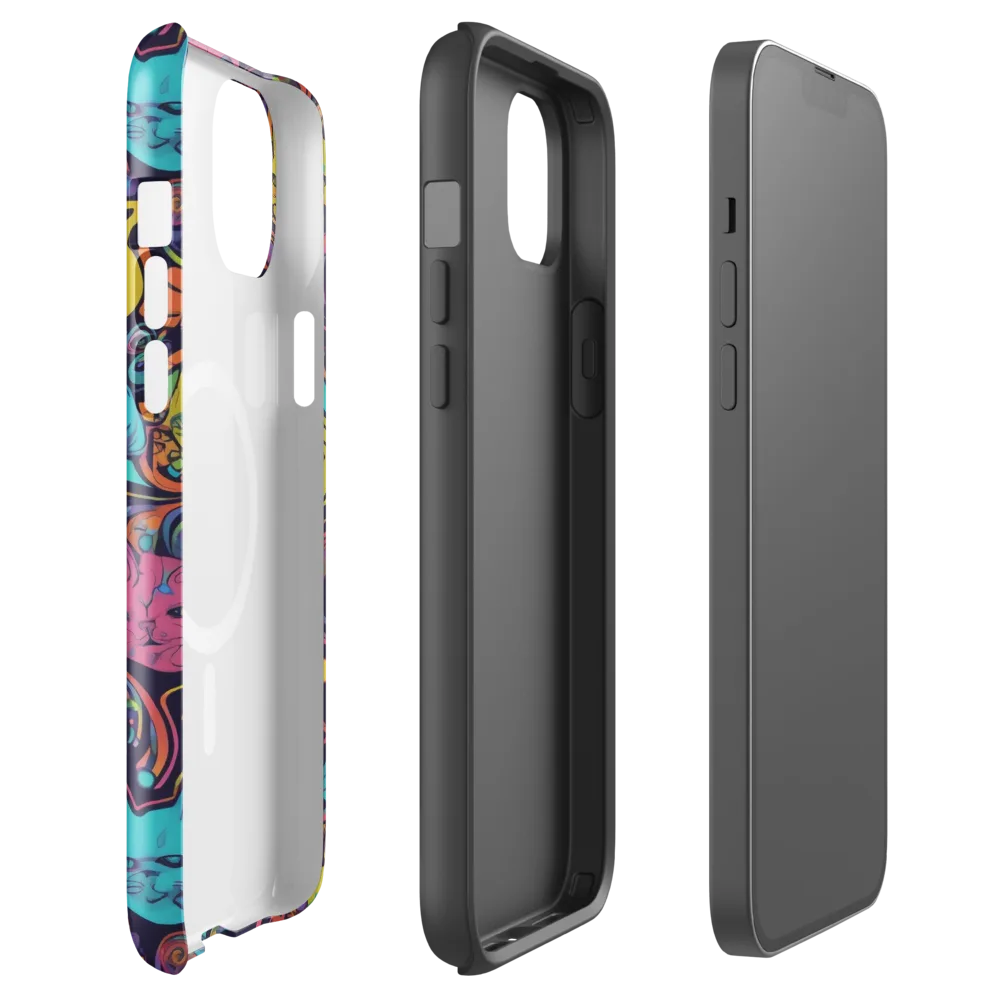 Moonlit Meow on MagSafe Tough Case for iPhone® — Front