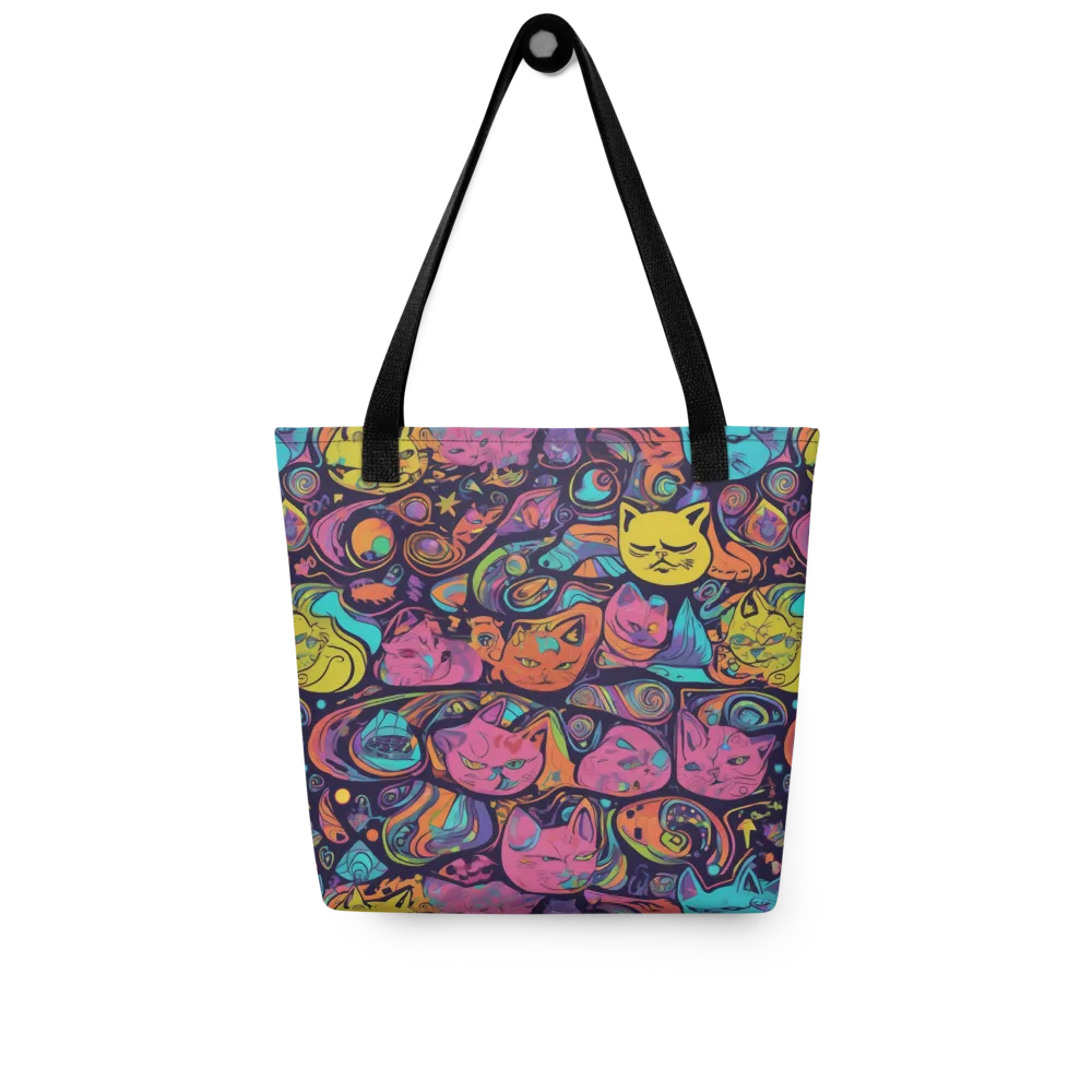 Moonlit Meow on Tote Bag — Front